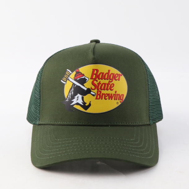 Forrest Green Walking Badger 5-Panel Snap Back Hat