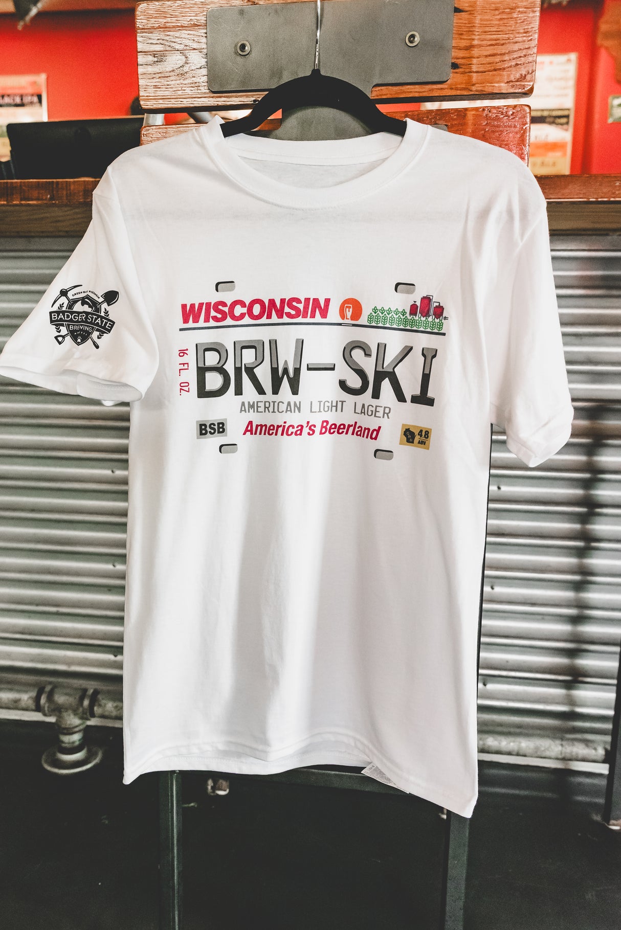 BRW-SKI License Plate Tee