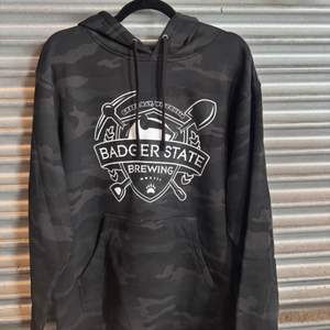 Black Camo Crest Hoodie