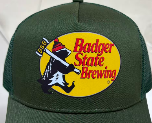 Forrest Green Walking Badger 5-Panel Snap Back Hat