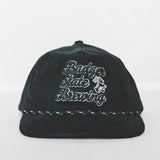 Embroidered Corduroy 5-Panel Snapback Script Badger Hat