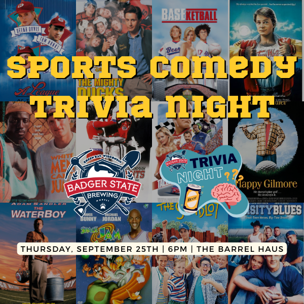 Sports Comedy Movie Trivia Night   09.25.2025 | 6PM