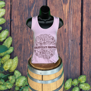 Ladies Mauve Racerback Tank